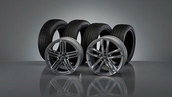 Audi rims and tires. 