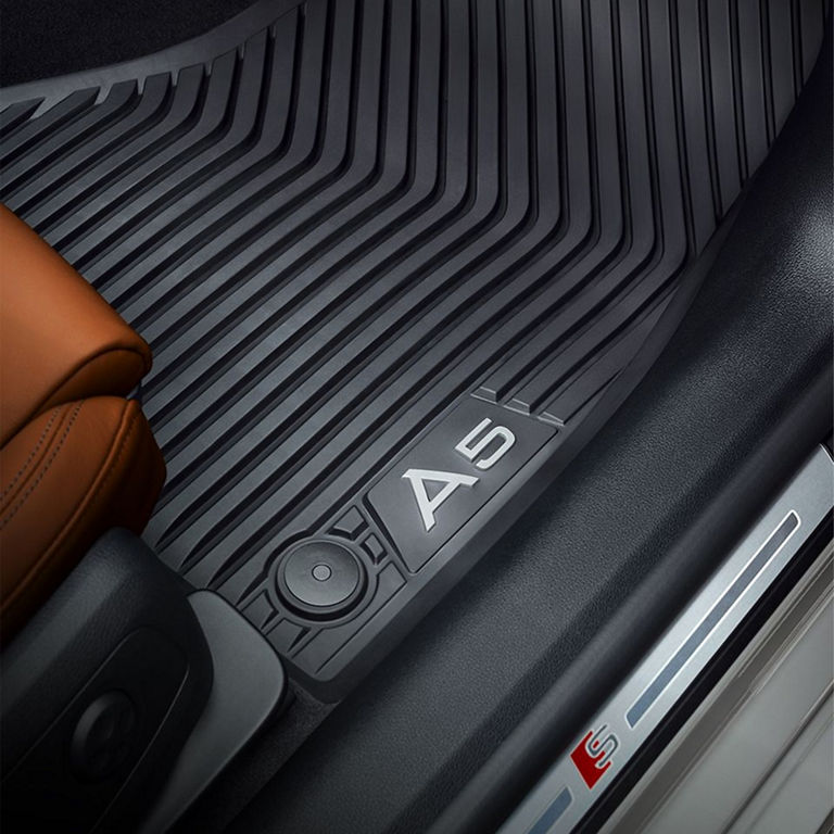 Audi A5 all-weather floor mats. 