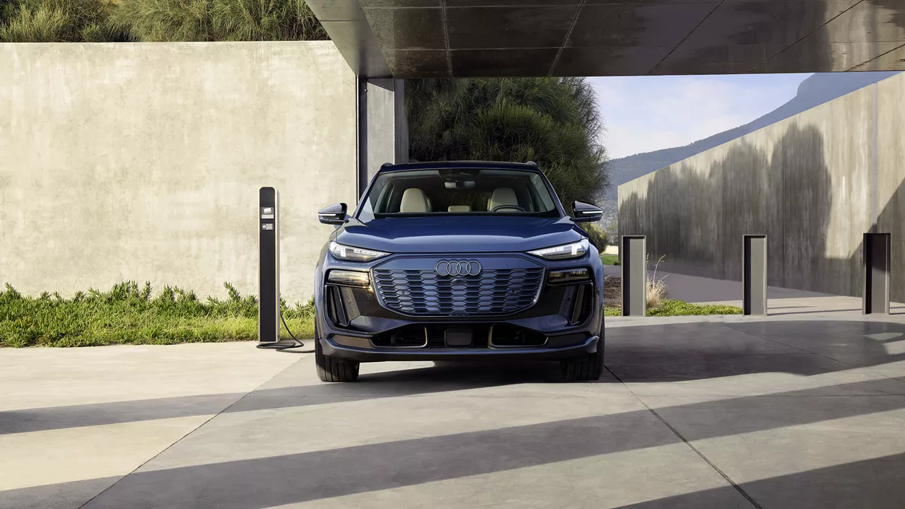 Audi Q6 e-tron on charge