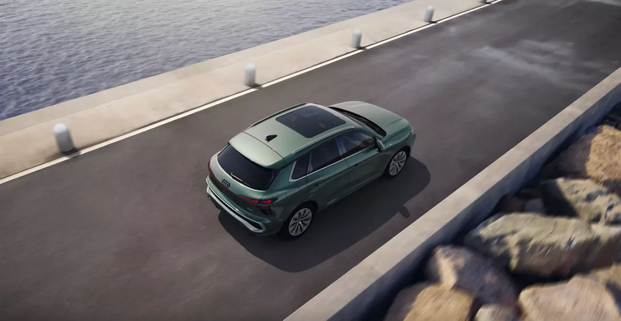 Audi Q6 e-tron charging.