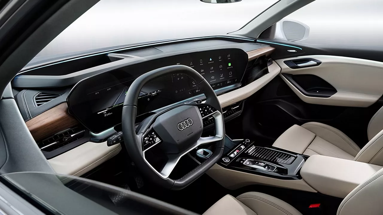 Audi Q6 e-tron interior.