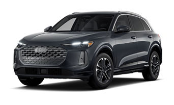 Three quarter view of an Audi Q5 parked.