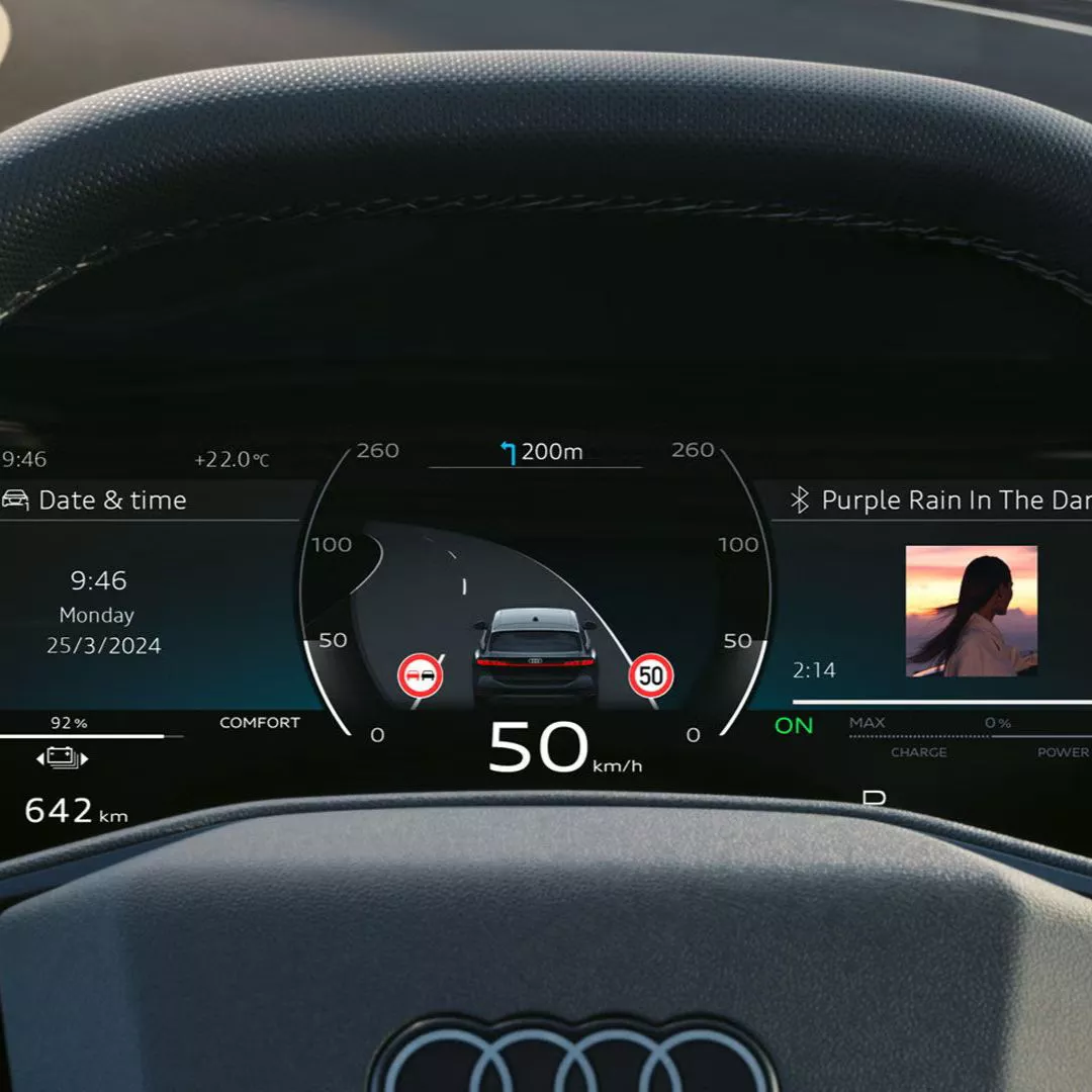 image of the virtual cockpit of the 2026 A6