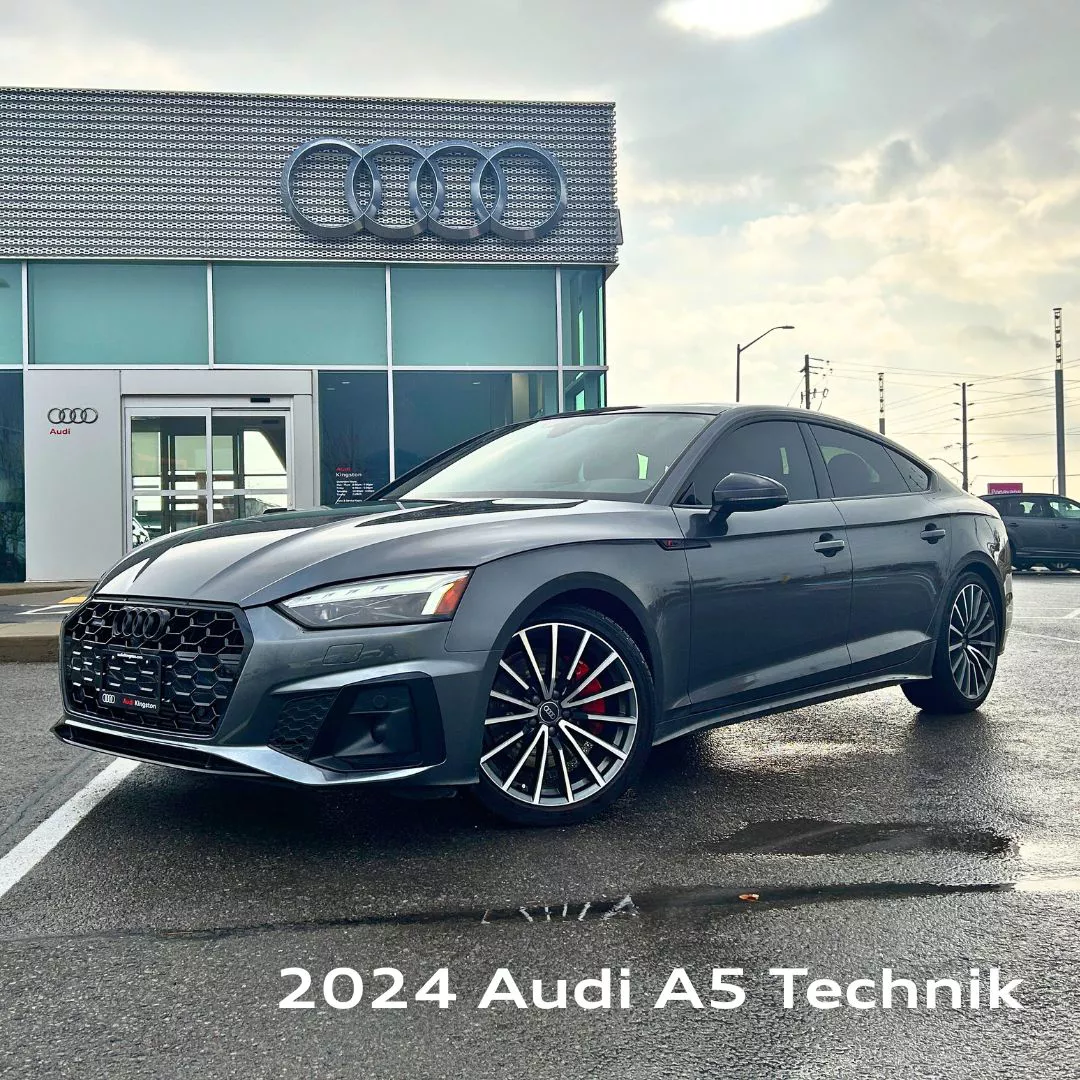 Image of a used 2024 Audi A5 in front of Audi Kingston