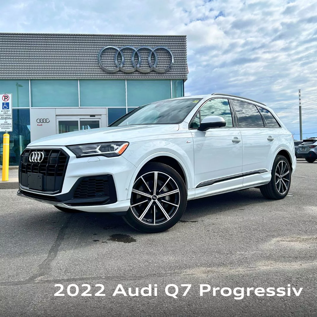 A 2022 Q7 in front of Audi Kingston