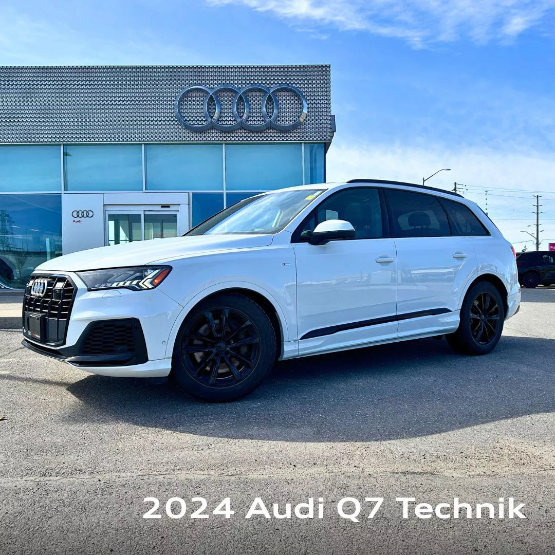 image of a used 2024 Audi Q7 in front of Audi Kingston