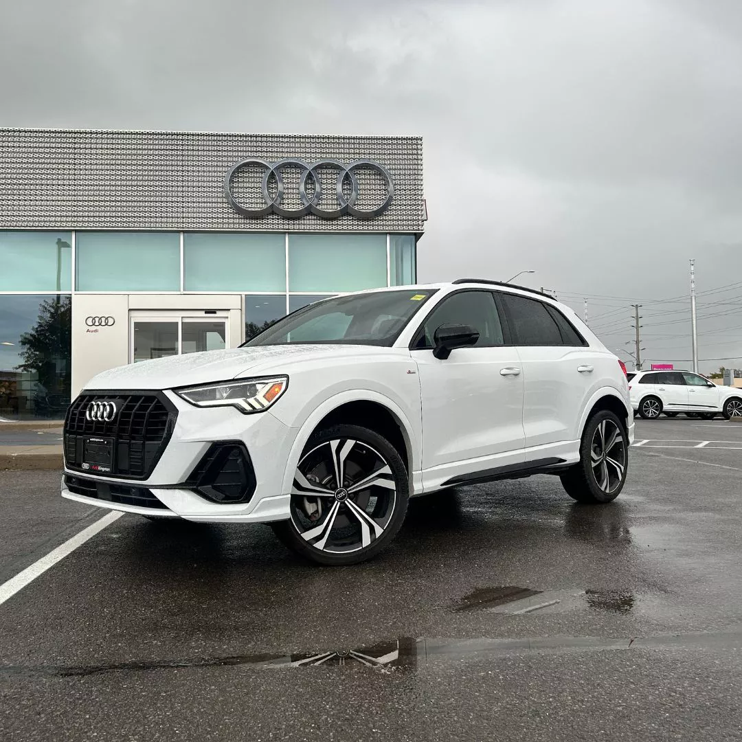 image of a used 2024 Audi Q3 in front of Audi Kingston