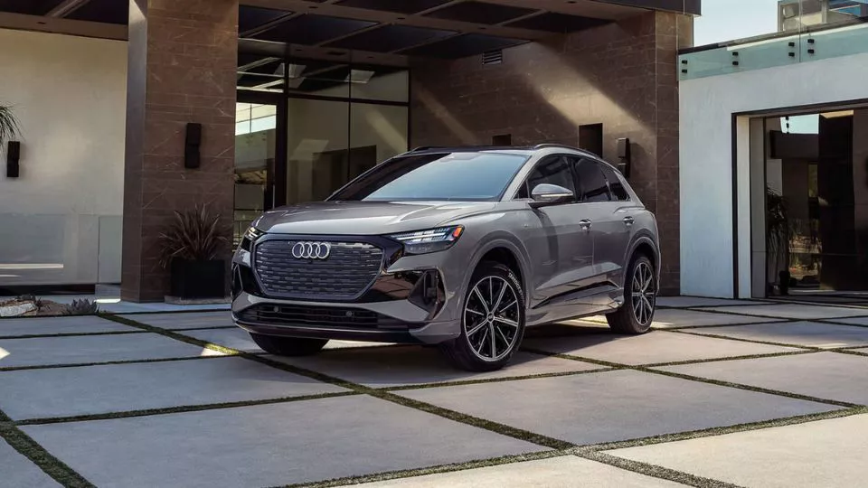 Audi Q4 e-tron parked
