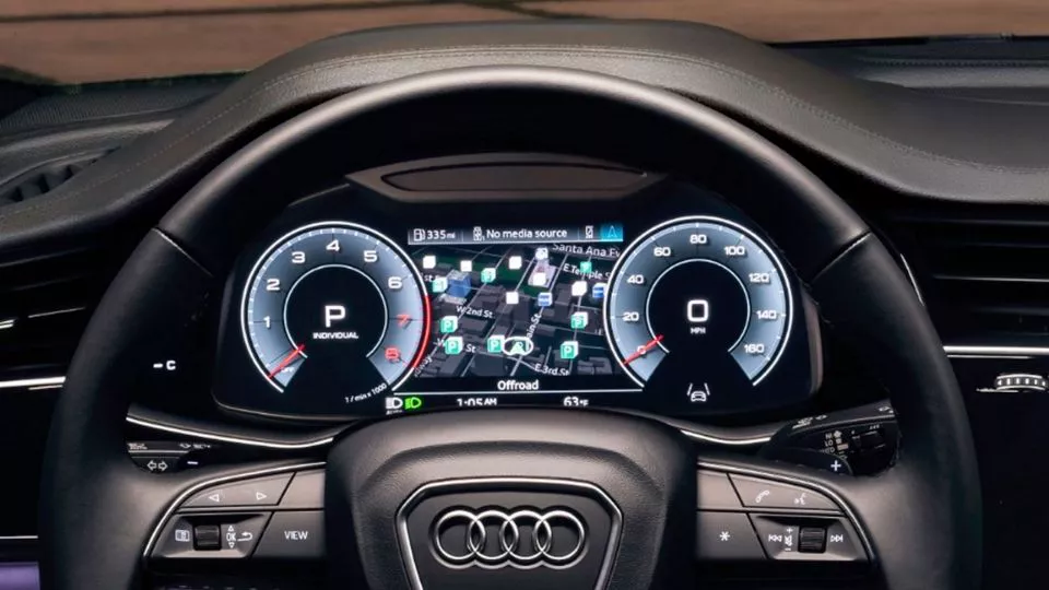 Audi Q7 interior technology with digital cockpit