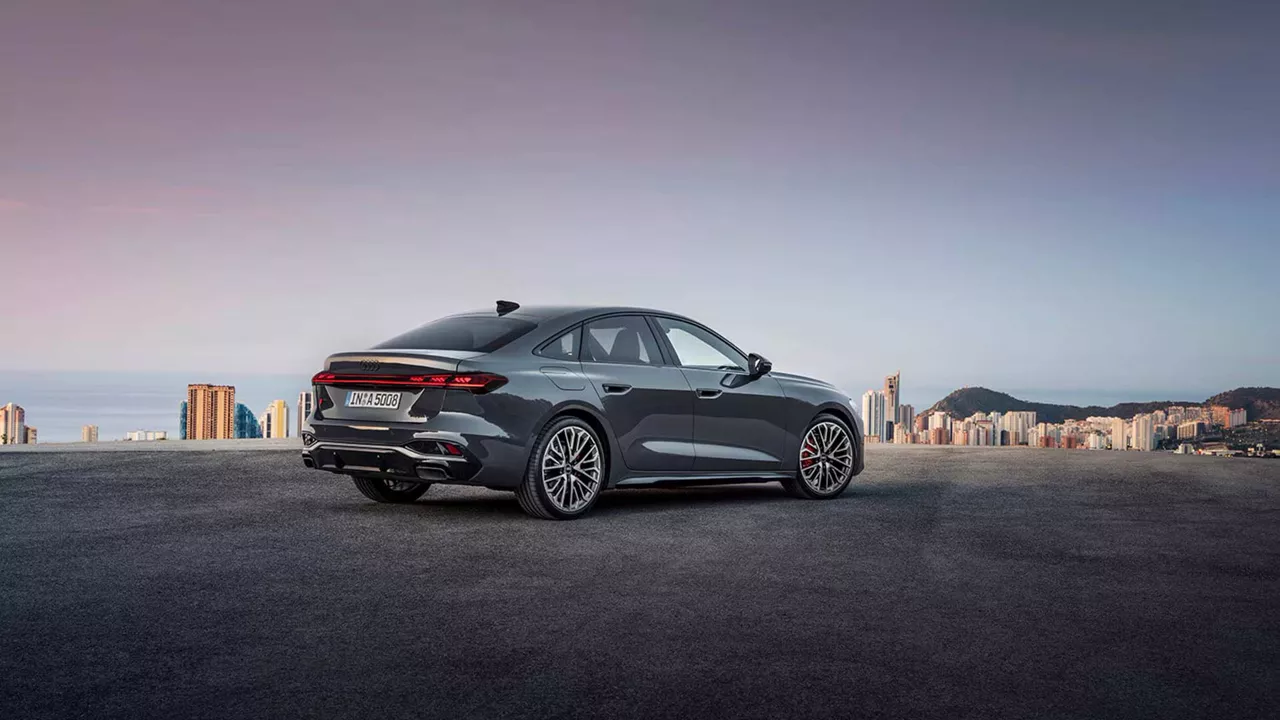 Side view of the Audi A5.