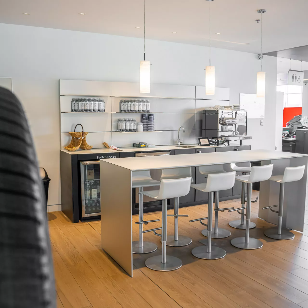 Une salle d’attente.