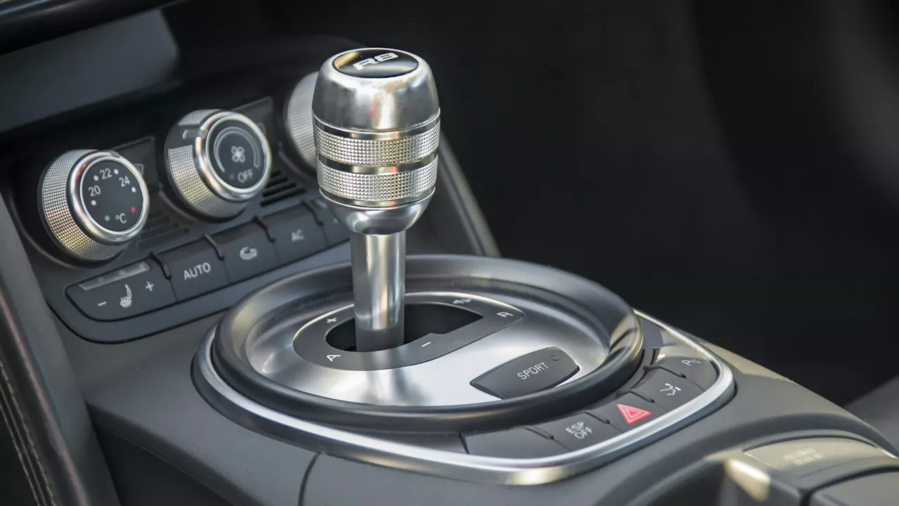 Left profile view of an Audi q8 vehicle parked.