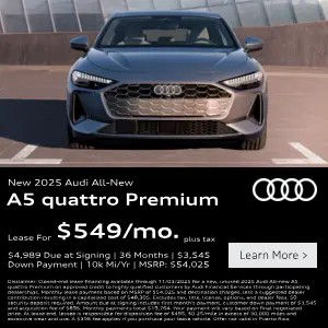 New 2025 Audi all-new A5 quattro Premium