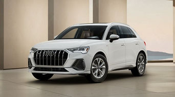 Side profile view of an Audi Q3 