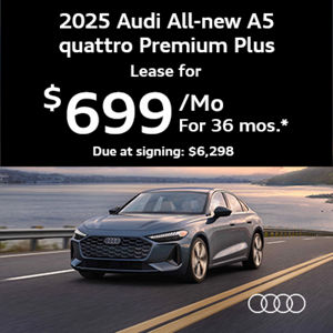 Audi A5 Driving by the water
