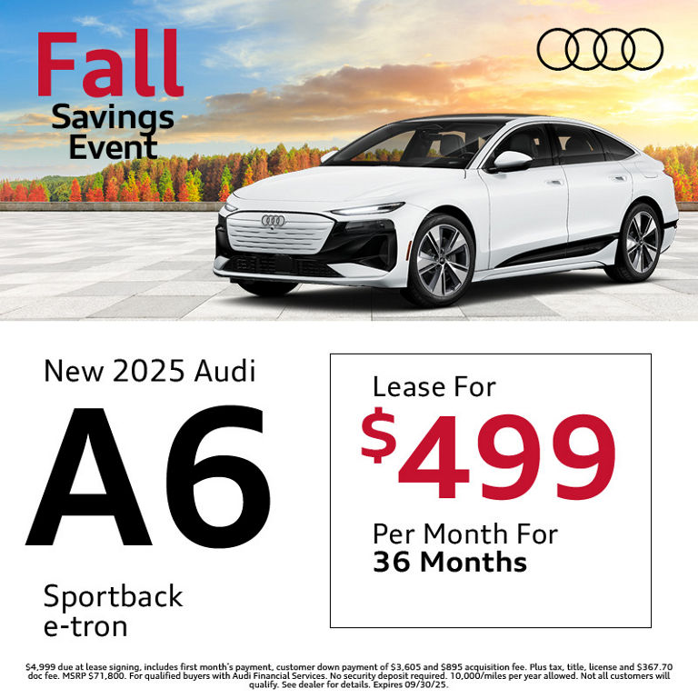 New 2025 Audi A6 Sportback e-tron