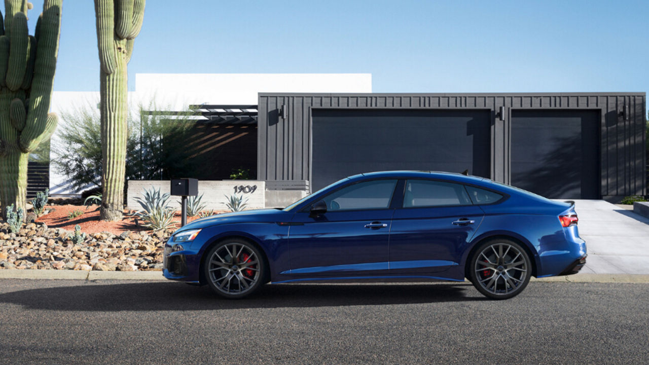 2025 Audi A5 Exterior Parked In Front Of House
