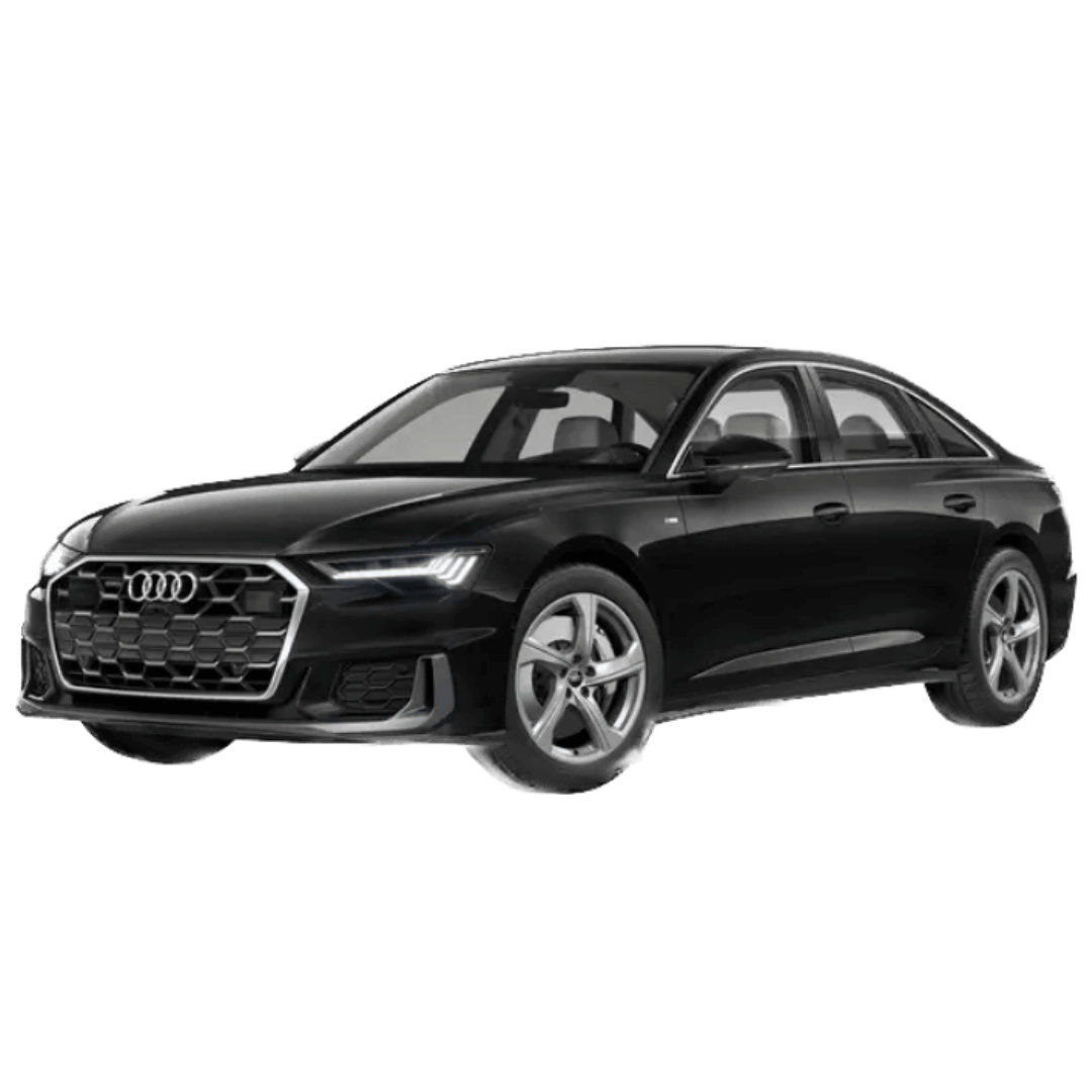 2025 Audi A6 Prestige Mythos Black Metallic Jellybean