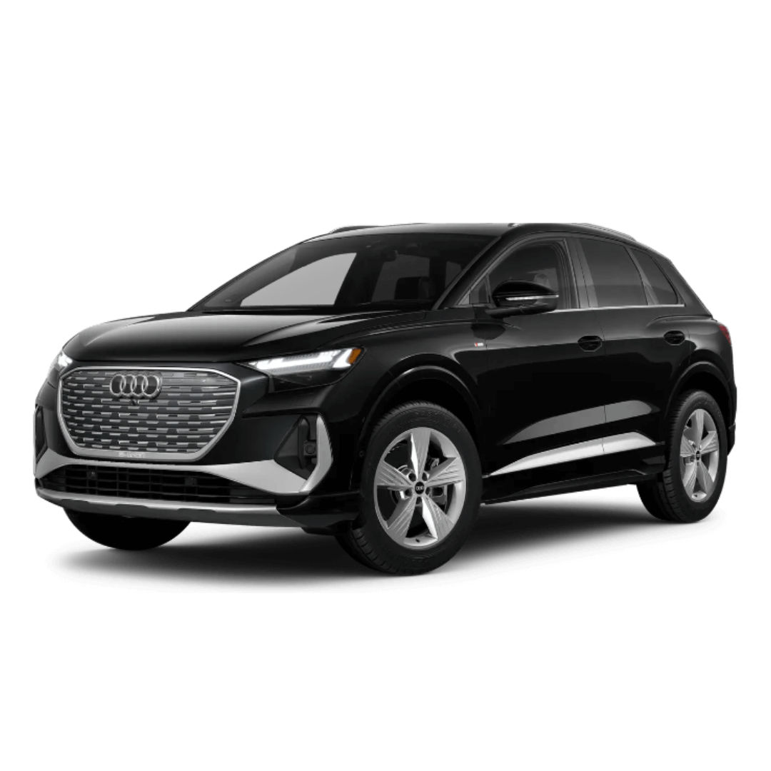 2025 Audi Q4 e-tron Prestige Mythos Black Metallic Jellybean