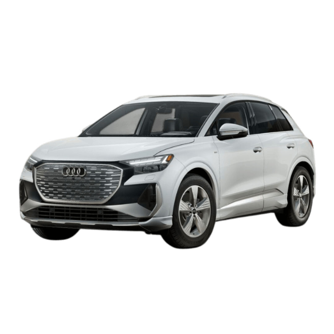 2025 Audi Q4 e-tron Glacier White Prestige Jellybean