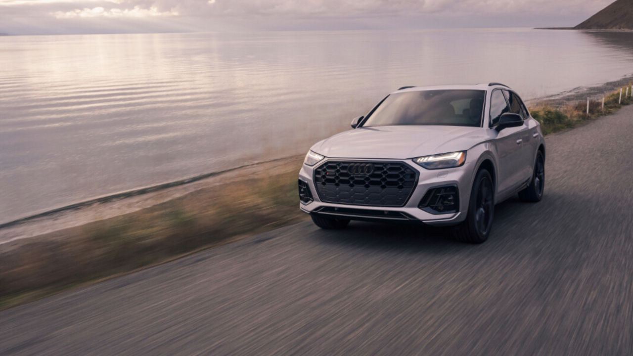 2025 Audi SQ5 Exterior Driving By Water
