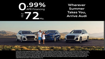 Line-up of Audis