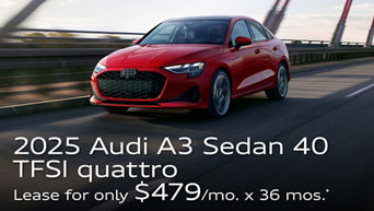 2025 Audi A3 Sedan 40 TFSI quattro lease
