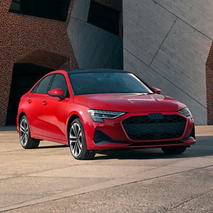 Image of the passenger side of a New Audi A3 parked