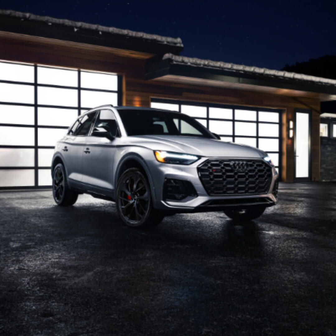 2025 Audi SQ5 Exterior Parked By Home At Night
