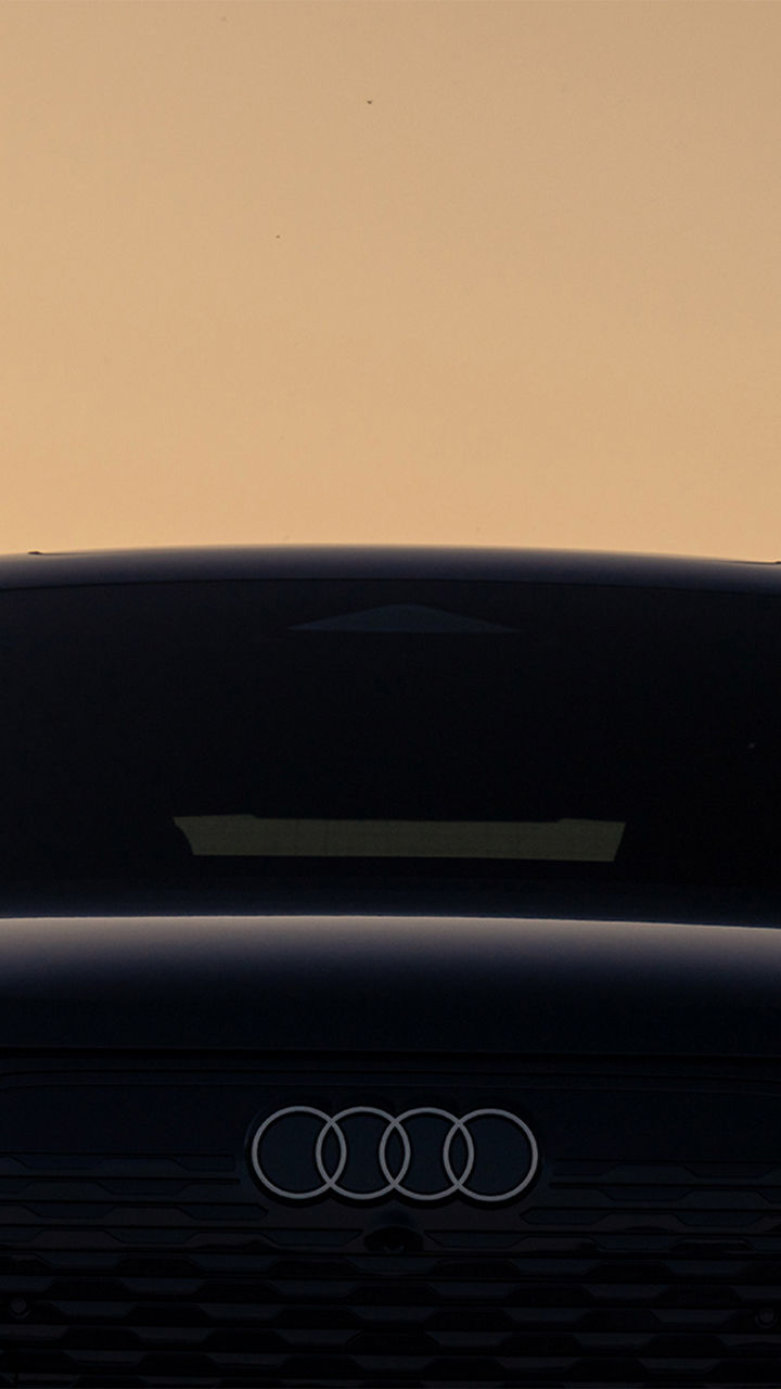 Front view of an Audi vehicle