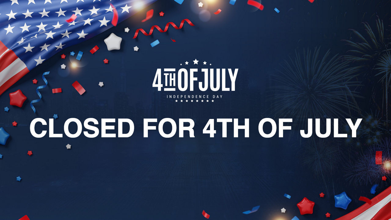 Closed for 4th of July.