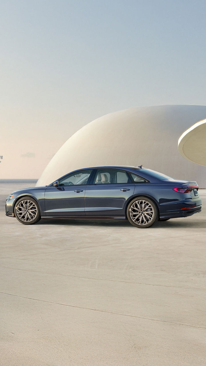 Side profile view of a new Audi