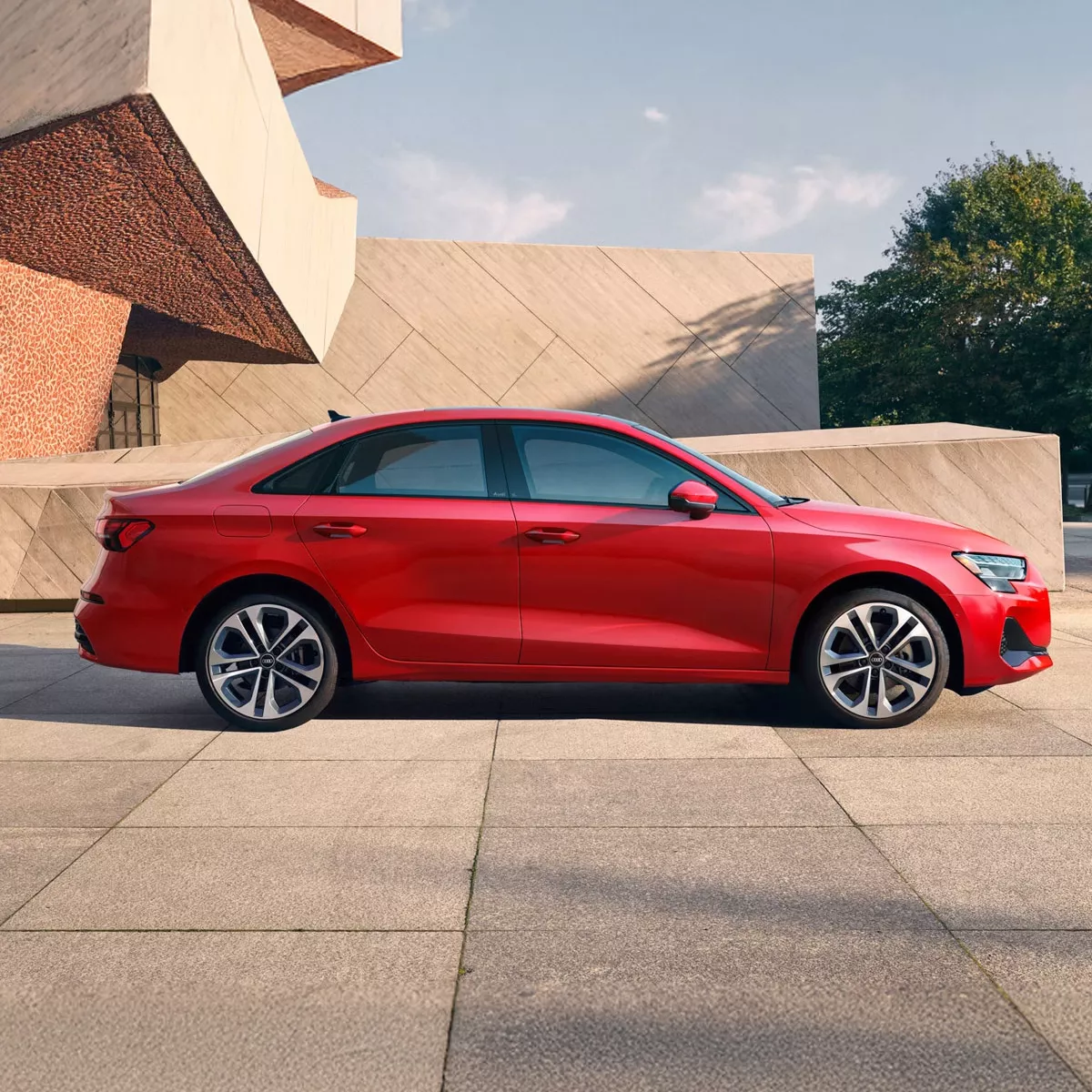 Side view of the Audi A3. 