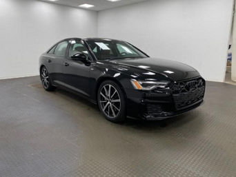Left side profile of an Audi A6.