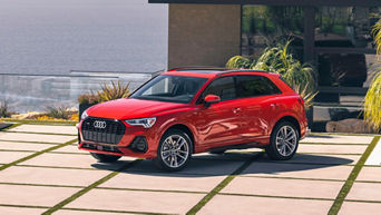 Profile view of an Audi q3.