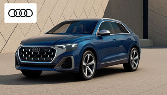 Audi SQ8 performance SUV parked outside Audi Dayton dealership in Dayton, OH. 