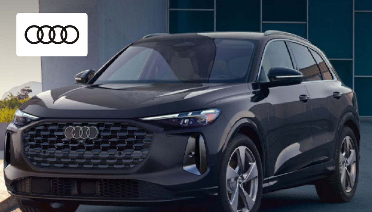 Audi showroom at Audi Dayton displaying luxury vehicles near Dublin, Ohio.