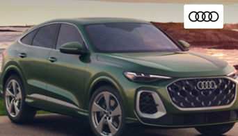 Audi Q5 Sportback parked outside Audi Dayton dealership on Springboro Pike. 