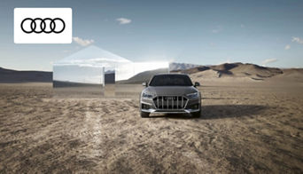 View of the Audi A4 Allroad showing premium tech features and luxurious design elements. 