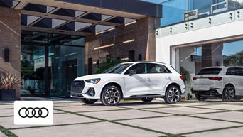  2024 Audi Q3 parked in front of the Audi Dayton dealership 