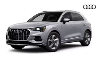  Audi parked outside Audi Dayton dealership, showcasing its coupe-style SUV design. 