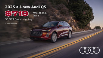 Lease the all-new Q5 for $719/mo. 36 mos.