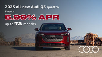 Finance the all-new Q5 for 5.99% APR for up to 72 mos.
