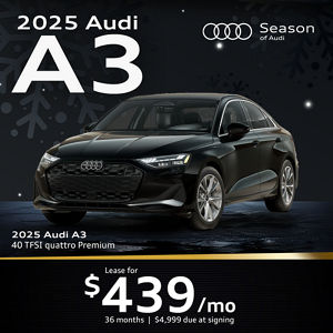 2025 Audi A3 Sedan 40 TFSI quattro Premium