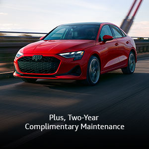 Audi A3 driving.