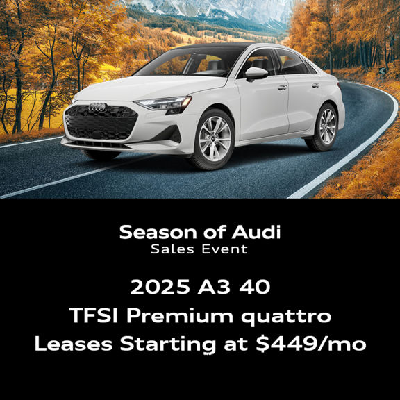 2025 A3 40 TFSI Premium quattro Leases Starting at $449/mo