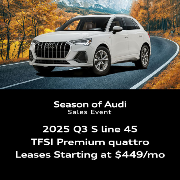 2025 Q3 S line 45 TFSI Premium quattro Leases Starting at $449/mo