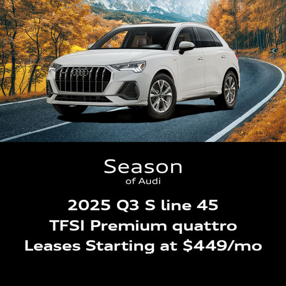 2025 Q3 S line 45 TFSI Premium quattro Leases Starting at $449/mo