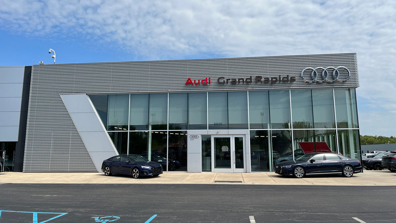 Profile view of Audi Grand Rapids.
