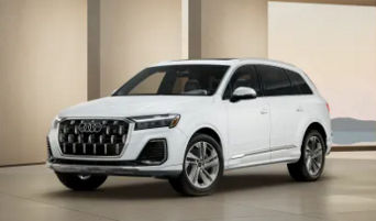 Three quarter view of an Audi Q7